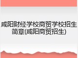 咸阳财经学校商贸学校招生简章(咸阳商贸招生)