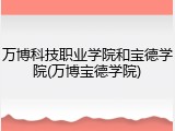 万博科技职业学院和宝德学院(万博宝德学院)