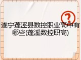 遂宁蓬溪县数控职业高中有哪些(蓬溪数控职高)
