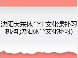 沈阳大东体育生文化课补习机构(沈阳体育文化补习)