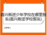 嘉兴叛逆少年学校在哪里报名(嘉兴叛逆学校报名)