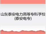 山东泰安电力高等专科学校(泰安电专)