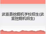 武宣县挖掘机学校招生(武宣挖掘机招生)
