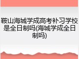 鞍山海城学成高考补习学校是全日制吗(海城学成全日制吗)