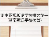 湖南正规叛逆学校排名第一(湖南叛逆学校榜首)