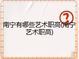 南宁有哪些艺术职高(南宁艺术职高)