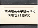广西梧州市电子科技学校(梧州电子科技校)