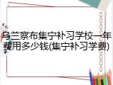 乌兰察布集宁补习学校一年费用多少钱(集宁补习学费)