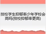技校学生抑郁率少年学校会高吗(技校抑郁率更高)