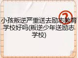 小孩叛逆严重送去励志教育学校好吗(叛逆少年送励志学校)