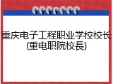重庆电子工程职业学校校长(重电职院校長)