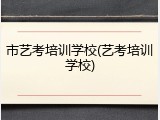 市艺考培训学校(艺考培训学校)