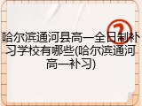 哈尔滨通河县高一全日制补习学校有哪些(哈尔滨通河高一补习)