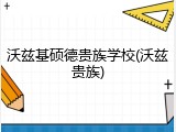 沃兹基硕德贵族学校(沃兹贵族)