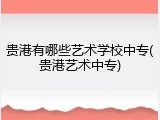 贵港有哪些艺术学校中专(贵港艺术中专)