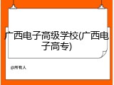 广西电子高级学校(广西电子高专)