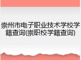 崇州市电子职业技术学校学籍查询(崇职校学籍查询)