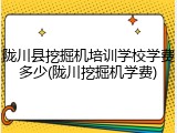 陇川县挖掘机培训学校学费多少(陇川挖掘机学费)