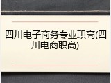 四川电子商务专业职高(四川电商职高)