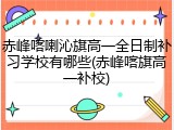赤峰喀喇沁旗高一全日制补习学校有哪些(赤峰喀旗高一补校)
