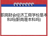 职高财会经济工商学校是本科吗(职高是本科吗)