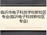 临沂市电子科技学校新校区专业(临沂电子科技新校区专业)