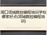 周口项城数控编程培训学校哪家好点(项城数控编程培训)