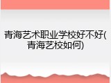 青海艺术职业学校好不好(青海艺校如何)