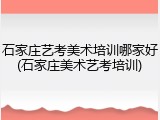 石家庄艺考美术培训哪家好(石家庄美术艺考培训)