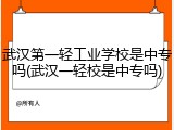 武汉第一轻工业学校是中专吗(武汉一轻校是中专吗)