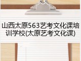 山西太原563艺考文化课培训学校(太原艺考文化课)