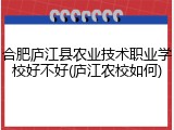 合肥庐江县农业技术职业学校好不好(庐江农校如何)