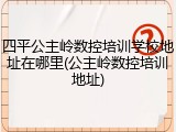 四平公主岭数控培训学校地址在哪里(公主岭数控培训地址)