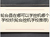 轮台县在哪可以学挖机哪个学校好(轮台挖机学校推荐)