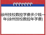 徐州技校数控学费多少钱一年(徐州技校数控年学费)