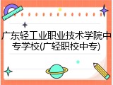 广东轻工业职业技术学院中专学校(广轻职校中专)