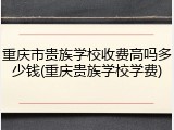 重庆市贵族学校收费高吗多少钱(重庆贵族学校学费)