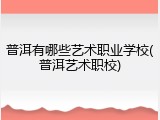 普洱有哪些艺术职业学校(普洱艺术职校)