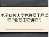 电子科技大学物联网工程课程("物联工程课程")