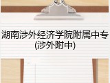湖南涉外经济学院附属中专(涉外附中)