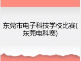 东莞市电子科技学校比赛(东莞电科赛)