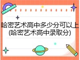 哈密艺术高中多少分可以上(哈密艺术高中录取分)