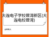 大连电子学校普湾新区(大连电校普湾)