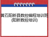 黄石阳新县数控编程培训班(阳新数控培训)