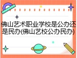 佛山艺术职业学校是公办还是民办(佛山艺校公办民办)