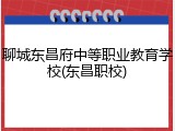 聊城东昌府中等职业教育学校(东昌职校)