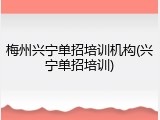 梅州兴宁单招培训机构(兴宁单招培训)