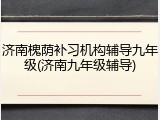济南槐荫补习机构辅导九年级(济南九年级辅导)