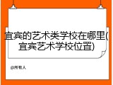 宜宾的艺术类学校在哪里(宜宾艺术学校位置)