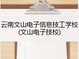 云南文山电子信息技工学校(文山电子技校)